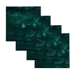 Chefanie Green Marble Napkins (4)| Dinner Napkins