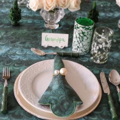 Chefanie Green Marble Tablecloth| Tablecloths