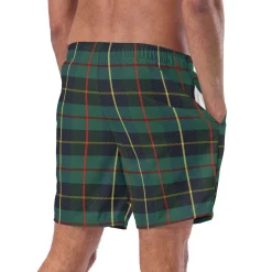 Chefanie Green Plaid Swim Trunks| Garments