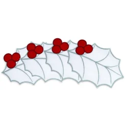 Chefanie Holly Leaf Cocktail Napkins (4)| Cocktail Napkins