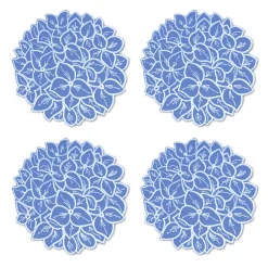 Chefanie Hydrangea Cocktail Napkins (4)| Cocktail Napkins