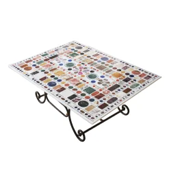 Chefanie Inlaid Stone Tabletop| Furniture