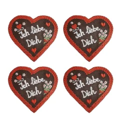 Chefanie Lebkuchenherzen Cocktail Napkins (4)| Cocktail Napkins