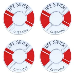 Chefanie Lifesaver Cocktail Napkins (4)| Cocktail Napkins