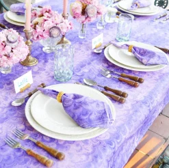 Chefanie Lilac Marble Napkins (4)| Dinner Napkins