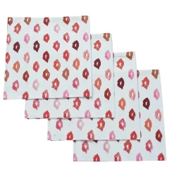 Chefanie Lipstick Stain Dinner Napkins (4)| Dinner Napkins