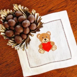 Chefanie Lover Bear Cocktail Napkins (4)| Cocktail Napkins