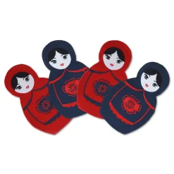 Chefanie Matryoshka Cocktail Napkins (4)| Cocktail Napkins
