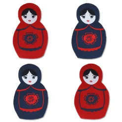 Chefanie Matryoshka Cocktail Napkins (4)| Cocktail Napkins