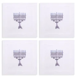 Chefanie Menorah Cocktail Napkins (4)| Cocktail Napkins