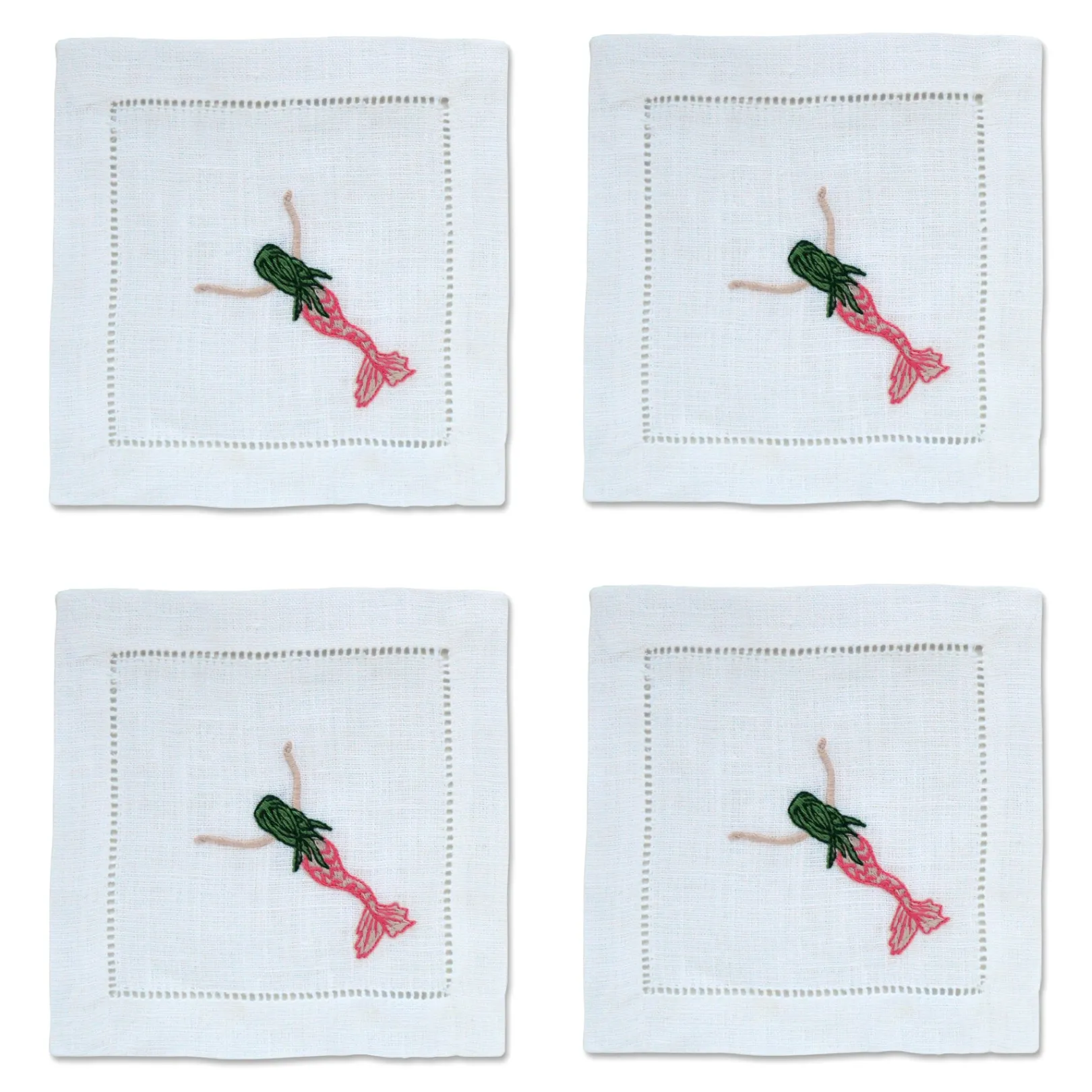 Chefanie Mermaid Cocktail Napkins (4)| Cocktail Napkins