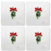 Chefanie Mistletoe Cocktail Napkins (4)| Cocktail Napkins