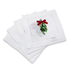 Chefanie Mistletoe Cocktail Napkins (4)| Cocktail Napkins