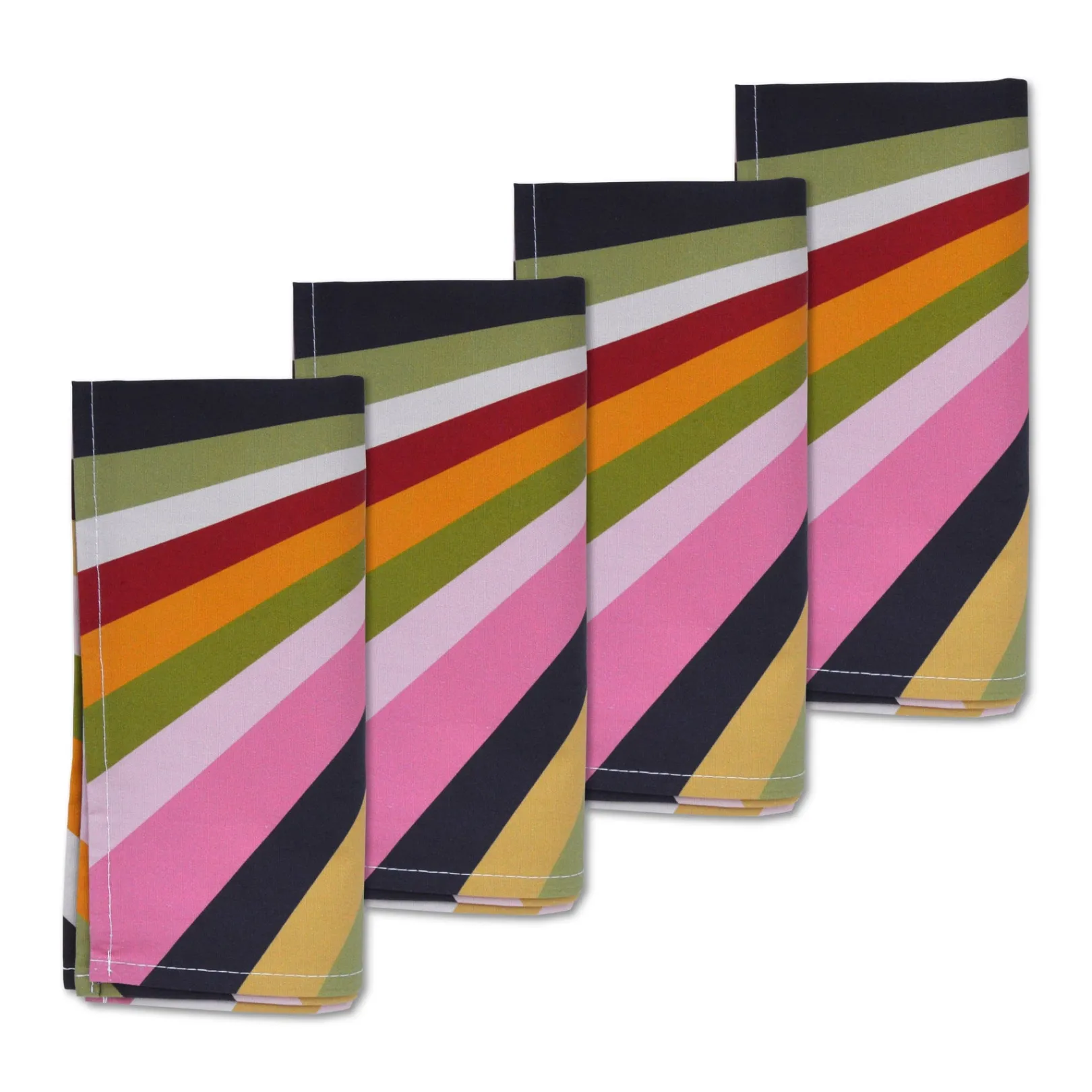 Chefanie Muted Technicolor Napkins (4)| Dinner Napkins