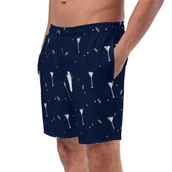 Chefanie Navy Martini Swim Trunks| Garments