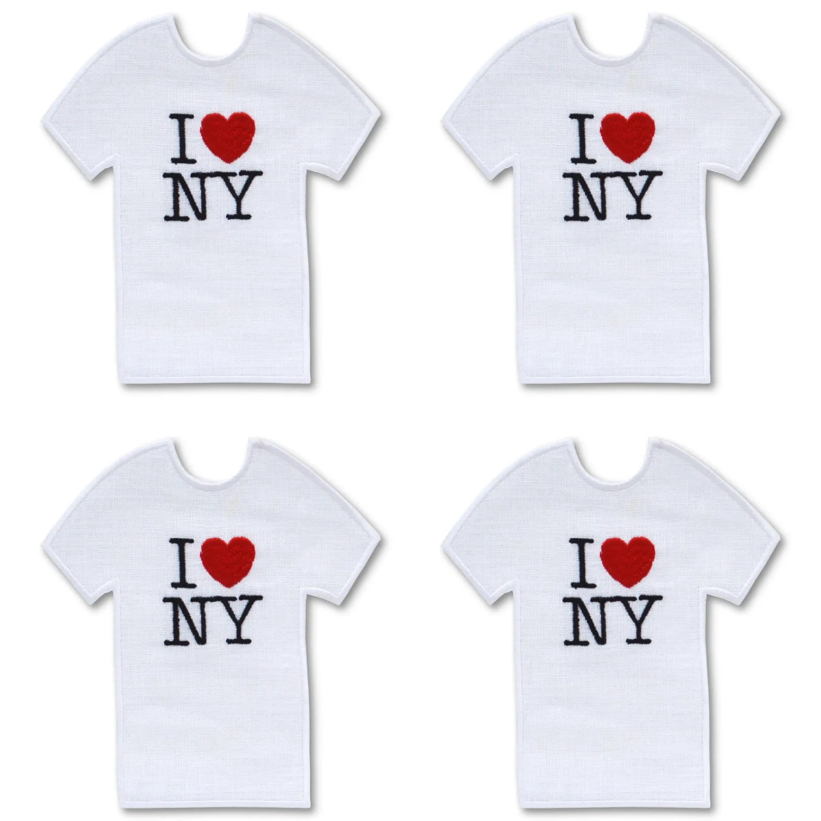 Chefanie NY T-Shirt Cocktail Napkins (4)| Cocktail Napkins