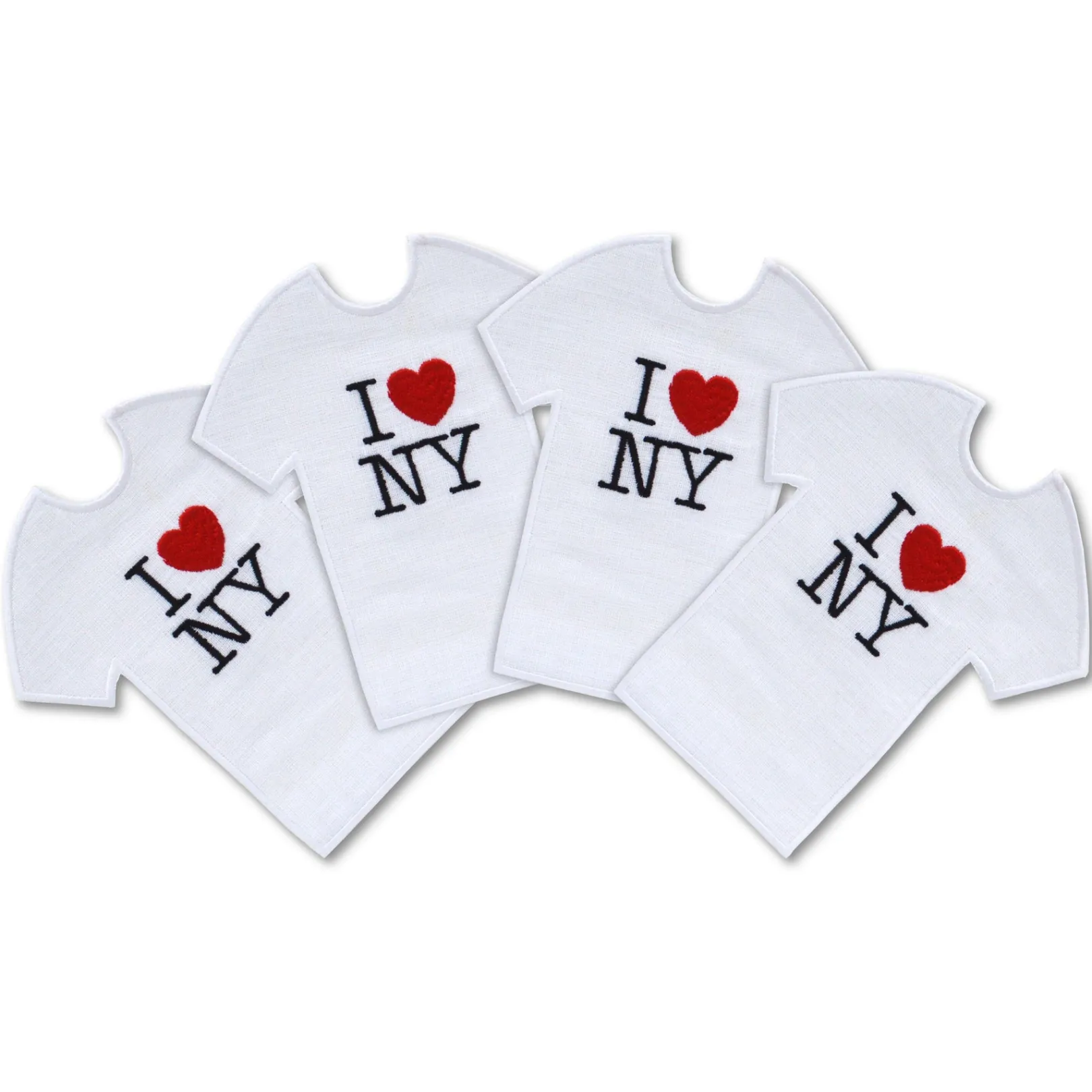 Chefanie NY T-Shirt Cocktail Napkins (4)| Cocktail Napkins