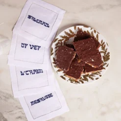 Chefanie Oy Vey Yiddish Cocktail Napkins (4)| Cocktail Napkins