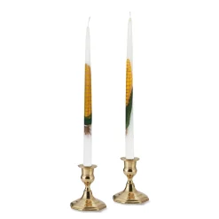Chefanie Painted Corn Taper Candles (2)| Candles