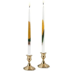 Chefanie Painted Corn Taper Candles (2)| Candles