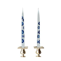 Chefanie Painted Evil Eye Tapers (2)| Candles