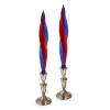 Chefanie Patriotic Feather Candles (2)| Candles