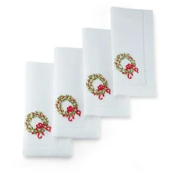 Chefanie Pearl Wreath Dinner Napkins (4)| Dinner Napkins