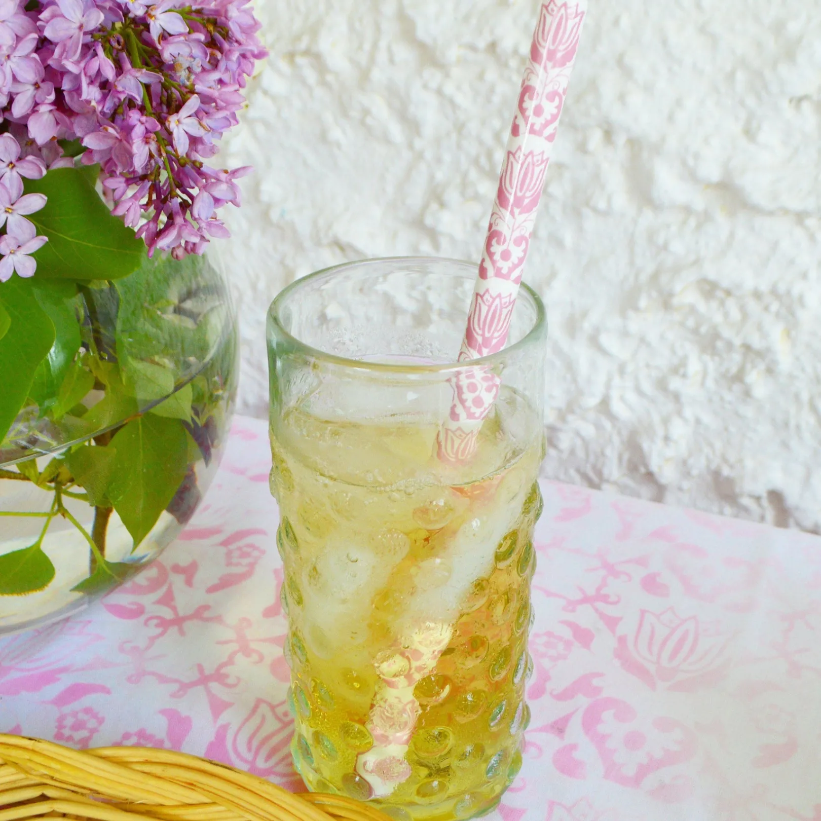 Chefanie Pink & White Ceramic Straws (4)| Straws
