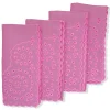 Chefanie Pink Eyelet Dinner Napkins (4)| Dinner Napkins