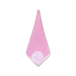 Chefanie Pink Hydrangea Linen Dinner Napkins (4)| Dinner Napkins