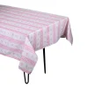 Chefanie Pink Stripe Tablecloth| Tablecloths