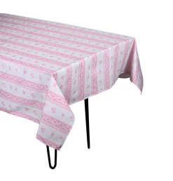 Chefanie Pink Stripe Tablecloth| Tablecloths