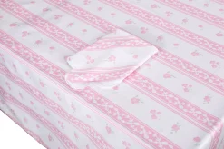Chefanie Pink Stripe Tablecloth| Tablecloths