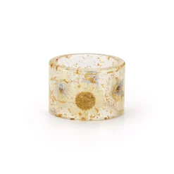 Chefanie Pressed Flower Napkin Rings (4)| Napkin Rings