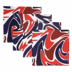 Chefanie Psychedelic Patriotic Napkins (4)| Dinner Napkins