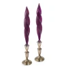 Chefanie Purple Feather Candles (2)| Candles