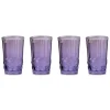 Chefanie Purple Highball Glasses (4)| Glassware