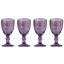 Chefanie Purple Stem Glasses (4)| Glassware