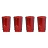 Chefanie Red Highball Glasses (4)| Glassware