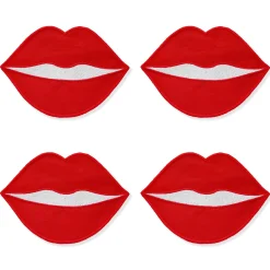 Chefanie Red Lip Cocktail Napkins (4)| Cocktail Napkins