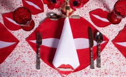 Chefanie Red Lips Dinner Napkins (4)| Dinner Napkins