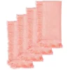 Chefanie Salmon Fringe Dinner Napkins| Dinner Napkins