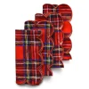 Chefanie Scalloped Tartan Napkins (4)| Dinner Napkins