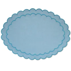 Chefanie Sea Foam Scalloped Placemat| Placemats