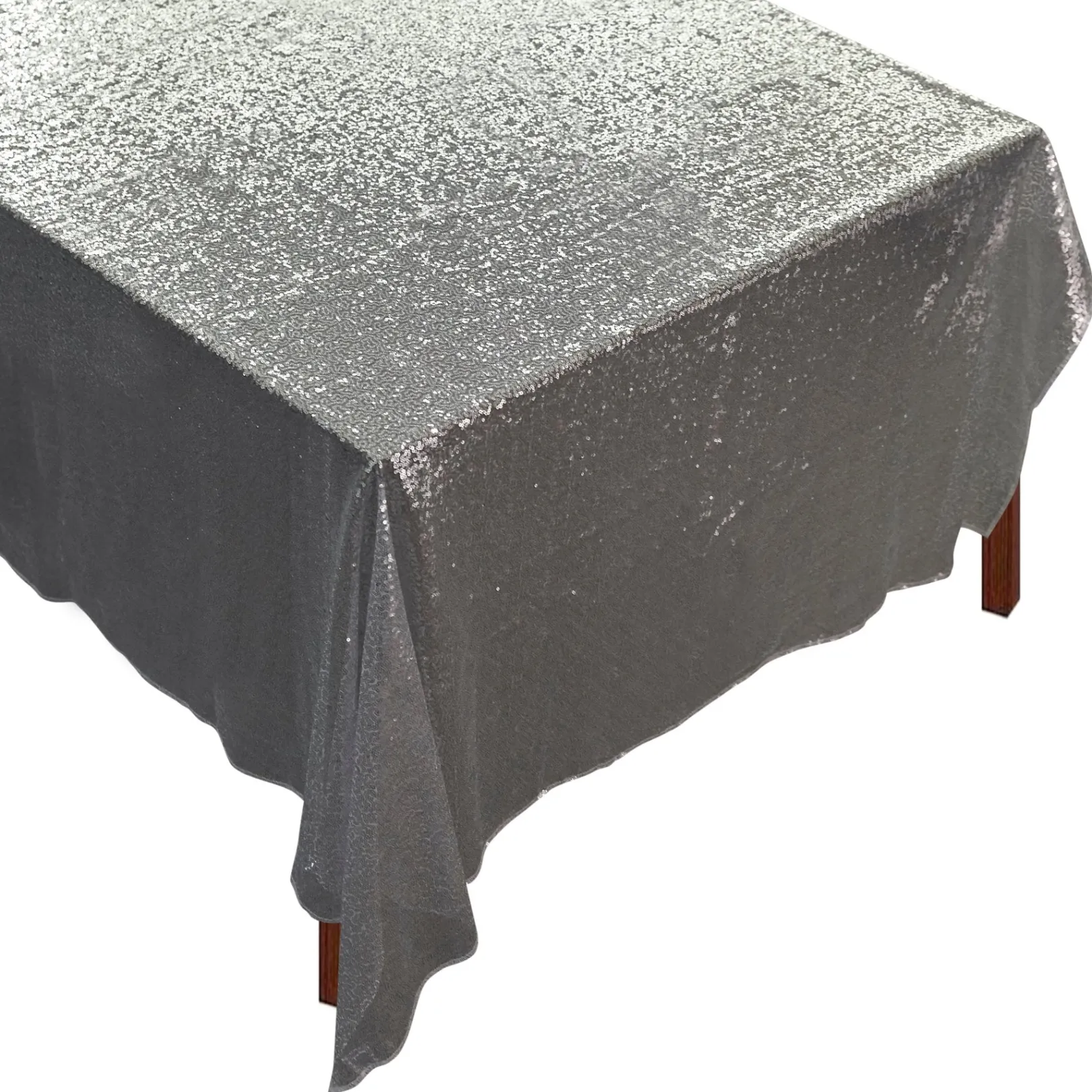 Chefanie Silver Sequin Tablecloth| Tablecloths