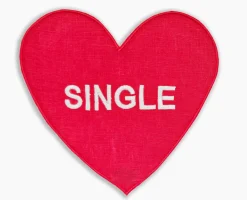 Chefanie Single/ Taken Heart Cocktail Napkins (4)| Cocktail Napkins