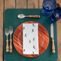 Chefanie Skier Napkins (4)| Dinner Napkins
