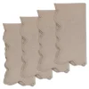 Chefanie Squiggly Beige Dinner Napkins (4)| Dinner Napkins