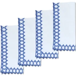 Chefanie Star of David Dinner Napkins (4)| Dinner Napkins