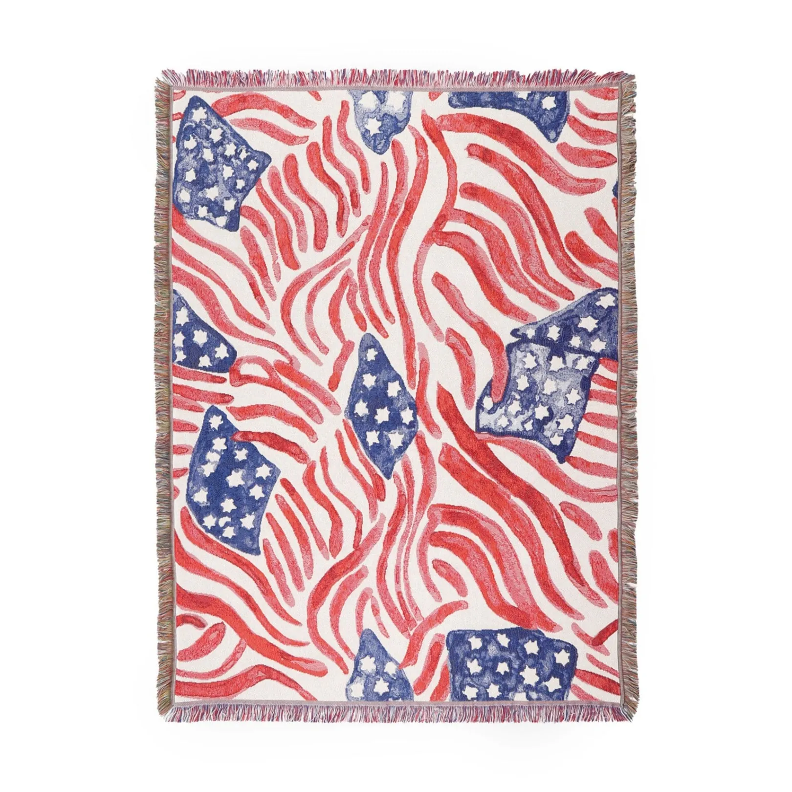 Chefanie Star Spangled Flag Blanket| Furniture|Blankets